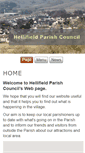 Mobile Screenshot of hellifieldparishcouncil.org.uk