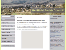 Tablet Screenshot of hellifieldparishcouncil.org.uk
